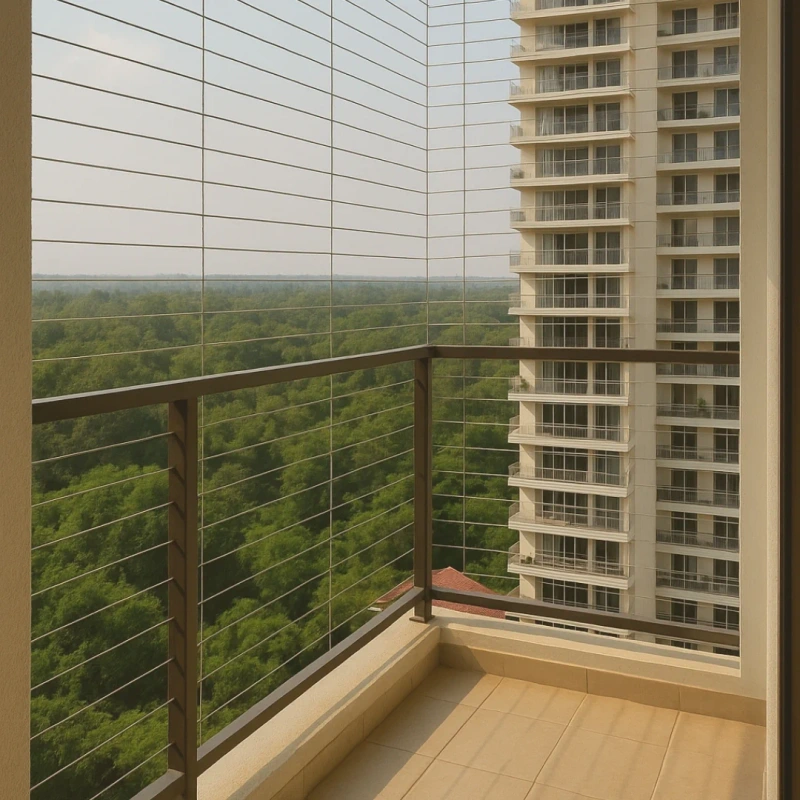 Balcony Invisible Grill Installation OMR